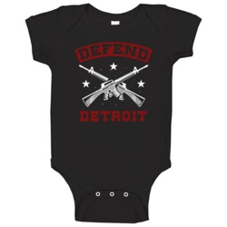 Defend Detroit Strength Pride Baby One Piece Defend Detroit Strength Pride Baby One Piece