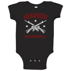 Defend Haverhill Strength Pride Baby One Piece Defend Haverhill Strength Pride Baby One Piece