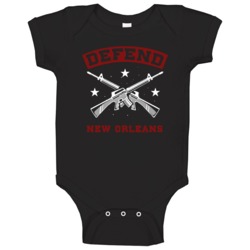 Defend New Orleans Strength Pride Baby One Piece Defend New Orleans Strength Pride Baby One Piece