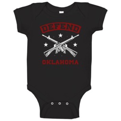 Defend Oklahoma Strength Pride Baby One Piece Defend Oklahoma Strength Pride Baby One Piece