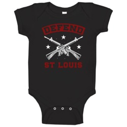 Defend St Louis Strength Pride Baby One Piece Defend St Louis Strength Pride Baby One Piece
