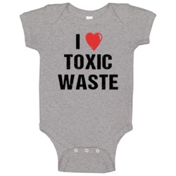 I Heart Love Toxic Waste Fun Val Kilmer Real Genius Popular Movie Baby