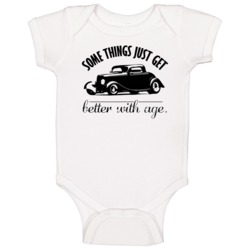 1933 Ford 3 Window Coupe Better With Age Vintage Car Baby One Piece 1933 Ford 3 Window Coupe Better With Age Vintage Car Baby One Piece