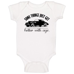 1936 Cord 810 812 Better With Age Vintage Car Baby One Piece 1936 Cord 810 812 Better With Age Vintage Car Baby One Piece