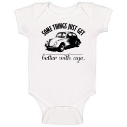 1938 Volkswagen Beetle Better With Age Vintage Car Baby One Piece 1938 Volkswagen Beetle Better With Age Vintage Car Baby One Piece