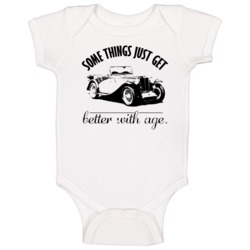 1946 Mg Tc Better With Age Vintage Car Baby One Piece 1946 Mg Tc Better With Age Vintage Car Baby One Piece