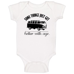 1950 Volkswagen Type 2 Better With Age Vintage Car Baby One Piece 1950 Volkswagen Type 2 Better With Age Vintage Car Baby One Piece
