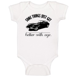 1961 Jaguar E Type Better With Age Vintage Car Baby One Piece 1961 Jaguar E Type Better With Age Vintage Car Baby One Piece