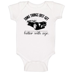 1962 Shelby Cobra 260 289 Better With Age Vintage Car Baby One Piece 1962 Shelby Cobra 260 289 Better With Age Vintage Car Baby One Piece
