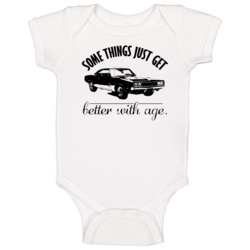 1969 Dodge Charger 500 Better With Age Vintage Car Baby One Piece 1969 Dodge Charger 500 Better With Age Vintage Car Baby One Piece