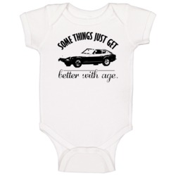 1970 Datsun 240z Better With Age Vintage Car Baby One Piece 1970 Datsun 240z Better With Age Vintage Car Baby One Piece