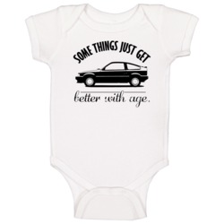 1984 Honda Civic Crx Better With Age Vintage Car Baby One Piece