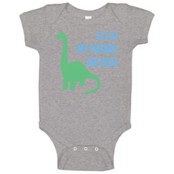 All My Friends Are Dead Funny Lonely Dinosaur Distressed Baby One Piec All My Friends Are Dead Funny Lonely Dinosaur Distressed Baby One Piec