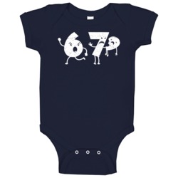 Six Is Scared Cause 7 Ate 9 Funny Number Math Joke Distressed Baby One Six Is Scared Cause 7 Ate 9 Funny Number Math Joke Distressed Baby One