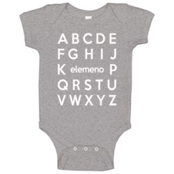 Alphabet Elemeno Funny Words Sayings Nerd Geek Baby One Piece Alphabet Elemeno Funny Words Sayings Nerd Geek Baby One Piece
