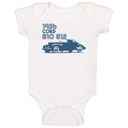1936 Cord 810 812 Classic Car Baby One Piece