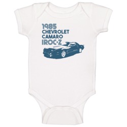 1985 Chevrolet Camaro Iroc Z Classic Car Baby One Piece 1985 Chevrolet Camaro Iroc Z Classic Car Baby One Piece