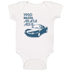 1990 Mazda Miata Mx 5 Classic Car Baby One Piece