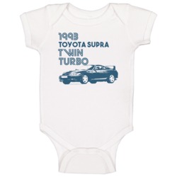 1993 Toyota Supra Twin Turbo Classic Car Baby One Piece
