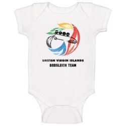 British Virgin Islands Bobsleigh Team 2014 Olympic Sochi Baby One Piec British Virgin Islands Bobsleigh Team 2014 Olympic Sochi Baby One Piec