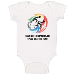Czech Republic Speed Skating Team 2014 Olympic Sochi Baby One Piece Czech Republic Speed Skating Team 2014 Olympic Sochi Baby One Piece