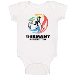 Germany Ice Hockey Team 2014 Olympic Sochi Vintage Distressed Baby One Germany Ice Hockey Team 2014 Olympic Sochi Vintage Distressed Baby One