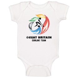 Great Britain Curling Team 2014 Olympic Sochi Vintage Distressed Baby Great Britain Curling Team 2014 Olympic Sochi Vintage Distressed Baby