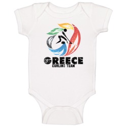 Greece Curling Team 2014 Olympic Sochi Vintage Distressed Baby One Pie Greece Curling Team 2014 Olympic Sochi Vintage Distressed Baby One Pie
