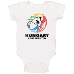 Hungary Alpine Skiing Team 2014 Olympic Sochi Vintage Distressed Baby Hungary Alpine Skiing Team 2014 Olympic Sochi Vintage Distressed Baby