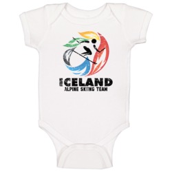 Iceland Alpine Skiing Team 2014 Olympic Sochi Vintage Distressed Baby Iceland Alpine Skiing Team 2014 Olympic Sochi Vintage Distressed Baby