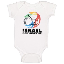 Israel Nordic Combined Team 2014 Olympic Sochi Vintage Distressed Baby Israel Nordic Combined Team 2014 Olympic Sochi Vintage Distressed Baby