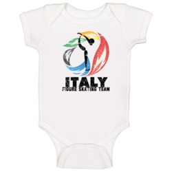 Italy Figure Skating Team 2014 Olympic Sochi Vintage Distressed Baby O Italy Figure Skating Team 2014 Olympic Sochi Vintage Distressed Baby O
