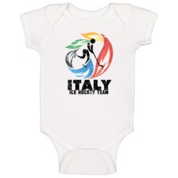 Italy Ice Hockey Team 2014 Olympic Sochi Vintage Distressed Baby One P Italy Ice Hockey Team 2014 Olympic Sochi Vintage Distressed Baby One P