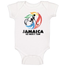Jamaica Ice Hockey Team 2014 Olympic Sochi Vintage Distressed Baby One Jamaica Ice Hockey Team 2014 Olympic Sochi Vintage Distressed Baby One
