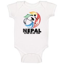 Nepal Alpine Skiing Team 2014 Olympic Sochi Vintage Distressed Baby On Nepal Alpine Skiing Team 2014 Olympic Sochi Vintage Distressed Baby On