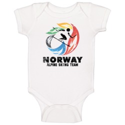 Norway Alpine Skiing Team 2014 Olympic Sochi Vintage Distressed Baby O Norway Alpine Skiing Team 2014 Olympic Sochi Vintage Distressed Baby O