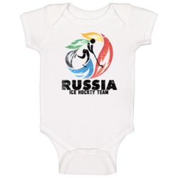 Russia Ice Hockey Team 2014 Olympic Sochi Vintage Distressed Baby One Russia Ice Hockey Team 2014 Olympic Sochi Vintage Distressed Baby One