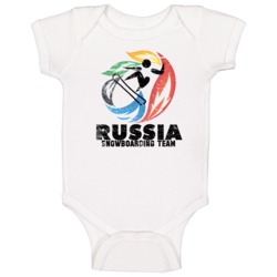 Russia Snowboarding Team 2014 Olympic Sochi Vintage Distressed Baby On Russia Snowboarding Team 2014 Olympic Sochi Vintage Distressed Baby On