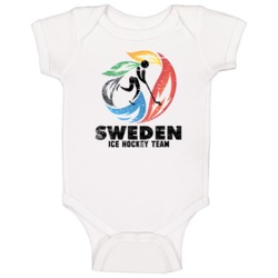 Sweden Ice Hockey Team 2014 Olympic Sochi Vintage Distressed Baby One Sweden Ice Hockey Team 2014 Olympic Sochi Vintage Distressed Baby One