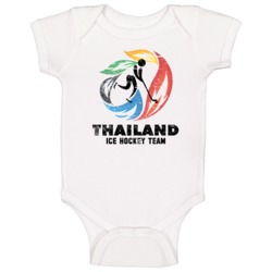 Thailand Ice Hockey Team 2014 Olympic Sochi Vintage Distressed Baby On Thailand Ice Hockey Team 2014 Olympic Sochi Vintage Distressed Baby On