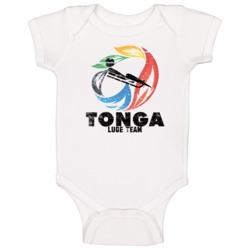 Tonga Luge Team 2014 Olympic Sochi Vintage Distressed Baby One Piece Tonga Luge Team 2014 Olympic Sochi Vintage Distressed Baby One Piece