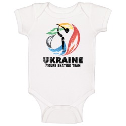Ukraine Figure Skating Team 2014 Olympic Sochi Vintage Distressed Baby Ukraine Figure Skating Team 2014 Olympic Sochi Vintage Distressed Baby