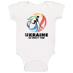 Ukraine Ice Hockey Team 2014 Olympic Sochi Vintage Distressed Baby One Ukraine Ice Hockey Team 2014 Olympic Sochi Vintage Distressed Baby One