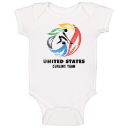 United States Curling Team 2014 Olympic Sochi Vintage Distressed Baby United States Curling Team 2014 Olympic Sochi Vintage Distressed Baby