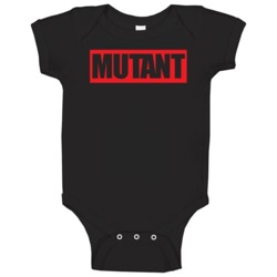 Mutant Funny Geek Nerd Comic Books Con Superhero Villian Baby One Piec