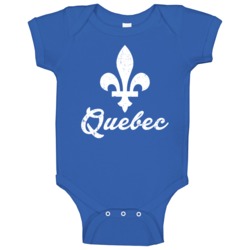 Quebec Fleur De Lis State Symbol Montreal Canada Distressed Baby One P Quebec Fleur De Lis State Symbol Montreal Canada Distressed Baby One P