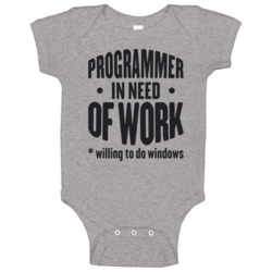 Programmer In Need Of Work Willing To Do Windows Programming Baby One 