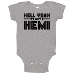 Hell Yeah Its Got A Hemi Cool Badass Engine Car Baby One Piece