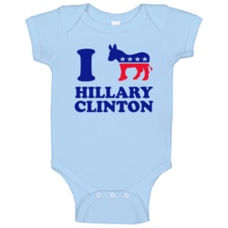 I Democrat Donkey Love Hillary Clinton Political Campaign Baby One Pie I Democrat Donkey Love Hillary Clinton Political Campaign Baby One Pie