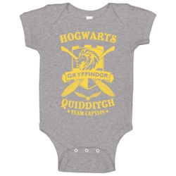 Hogwarts Quidditch Gryffindor Team Captain Harry Potter Baby One Piece